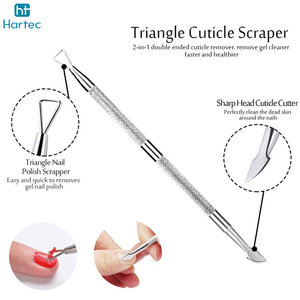 Gel Nail Polish Remover Nail Cuticle Pusher Stainless Steel Manicure Pedicure <b>Tools</b> Cuticle Peeler Scraper for Fingernails - Product Image 4