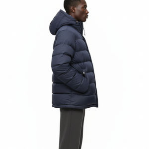 Chaqueta Bomber de Invierno para Hombre OEM de Alta Calidad, con Cuello Alto, Capucha, Impermeable, Transpirable, Acolchada, Larga - Product Image 5