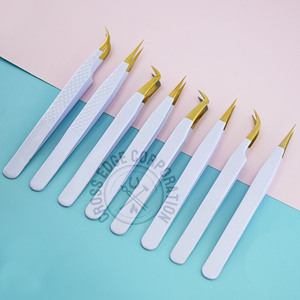 Professional Stainless Steel Eyelash Extension Tweezers 45 90 Degree Fiber Tip Precision Tool for Lash Isolation and Application - Product Image 6