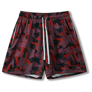 กางเกงขาสั้นผู้ชายผ้าแคนวาสพิมพ์ลายดิจิตอลกันลมเอวกลางมีเชือกผูก แห้งเร็ว ระบายอากาศดี เหมาะสำหรับใส่ไปชายหาด สั่งทำโลโก้ได้ MOQ ต่ำ ขายดี 100% - Product Image 6