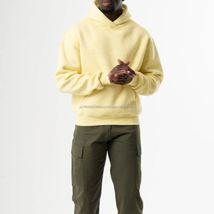 Sweat à capuche unisexe surdimensionné de haute qualité, de luxe, personnalisé, pour l'extérieur, en coton mélangé - Product Image 5