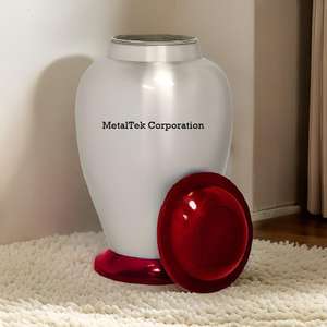 Urna Funeraria de Metal de Alta Calidad para Cenizas Humanas, Gran Capacidad, Decorativa para Entierro y Exhibición en el Hogar - Product Image 4