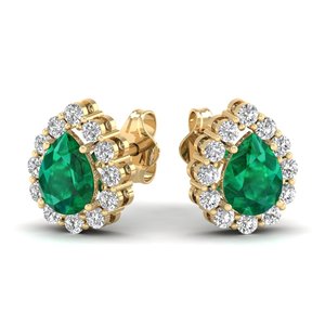 REYES New Design 925 Sterling Silver Moissanite Screw Back <b>Stud</b> Earrings For Women Pear Cut 1.5 Carat <b>Emerald</b> Gemstone Jewelry - Product Image 6