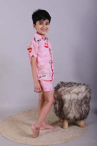 Ensemble de vêtements grande taille en coton de qualité supérieure pour garçons Chemise décontractée à manches courtes et motif léopard 1-5 ans Meilleur prix - Product Image 6