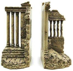Sujetalibros decorativos de metal con diseño de columna romana antigua, disponibles a precios de mayorista para un aspecto arquitectónico y sofisticado. - Product Image 1