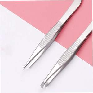 Pinzas para Cejas de Acero Inoxidable 2023, Pinzas Cosméticas Profesionales de Acero Inoxidable para Hombre - Product Image 4