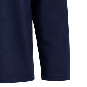 Sudadera de cuello redondo azul marino con parche bordado del escudo de Jack & Jill, de manga larga, tipo jersey de forro polar con puños y dobladillo acanalados - Product Image 6