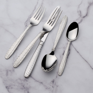 Ensemble de couverts de luxe moderne en acier inoxydable, style traditionnel, finition polie miroir, fourchette, cuillère, couteau, ensemble de couverts portables à prix réduit - Product Image 3