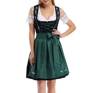 Dirndl Bávaro Bordado de Estilo Alemán Americano para la Primavera, Dirndl Bávaro para el Oktoberfest, Traje Tradicional - Product Image 1