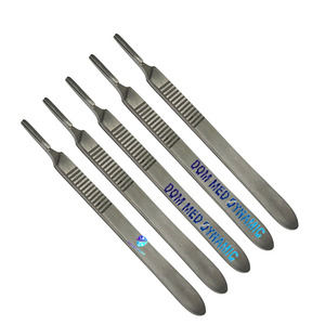 Lot de 10 lames chirurgicales n°15 et manche de scalpel n°3 demi-or, ensemble dentaire manuel médical, vente en gros, offre spéciale - Product Image 6