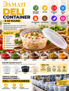 Contenants de qualité supérieure de 8 oz, 12 oz, 16 oz, 24 oz et 32 oz, fabriqués en plastique PP de qualité alimentaire, étanches et compatibles micro-ondes, pour la livraison de repas. - Product Image 2