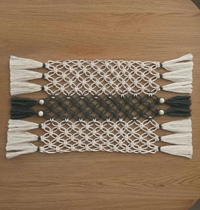 Beautiful Macrame Placemats for <b>Dinner</b> Plates Plant Pots Table Cover Boho Dining Table Decor and Home Styling From India - Product Image 6