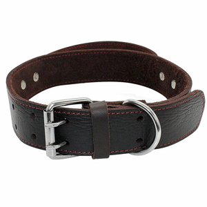 New Edition Pet Accessories 2026 Top Sale Leather Made <b>Dog</b> <b>Collars</b> Metal Buckle PU Leather <b>Dog</b> <b>Collars</b> At Wholesale Price - Product Image 2