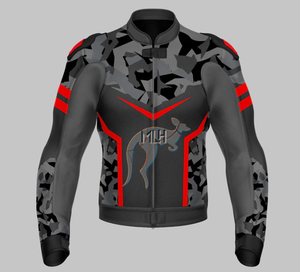 Leather <b>Racing</b> <b>Jackets</b> for Motorbikes Premium Quality Kangaroo Cowhide Milled Made in Pakistan Motorbike Wear Perforated - Product Image 1