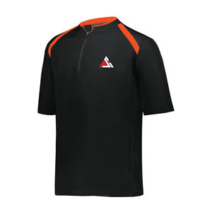 Chaqueta de béisbol con cierre de cremallera 1/4 para hombre, ajustable en la parte inferior, de material de alta calidad, para equipos de béisbol. - Product Image 4