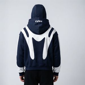 Custom Ninja Hoodie Unisex 100% Cotton <b>Sherpa</b> <b>Lined</b> Warm Winter Zip-Up Embroidered Soft Eco-Friendly Streetwear <b>Jacket</b> - Product Image 2