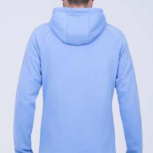 Sweat à capuche personnalisé pour homme, imprimé, respirant, motif uni, 100% coton - Product Image 1