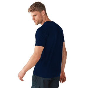 T-shirt Homme Col Rond Manches Courtes en Polyester/Coton Respirant pour Entraînement Sportif Coupe Ample 200g Léger Anti-Plis - Product Image 3