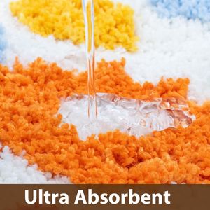 Tappeto da Bagno Boho Chic con Design Astratto, Ultra Morbido, ad Asciugatura Rapida, Antiscivolo, Confortevole e Colorato - Product Image 4