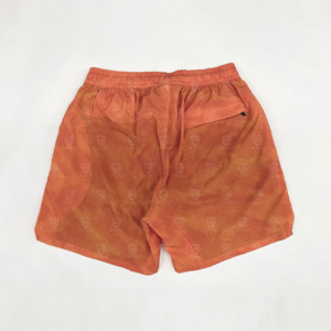 Quick Dry Breathable Men's 2-in-1 High Waist Drawstring Closure Athletic Gym Shorts Built-in Compression Inner <b>Layer</b> Front - Product Image 2