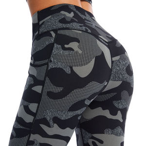 Wholesale Women's High Waist Quick Dry Seamless Spandex/Nylon Compression <b>Leggings</b> Eco-Friendly Tummy <b>Control</b> Yoga Active Solid - Product Image 5