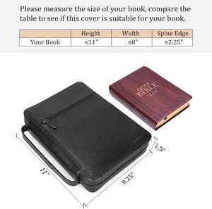 Wholesale Adimani Genuine Leather <b>Bible</b> Zipper <b>Case</b> Custom Logo Christian Book Cover Handmade Travel Pouch OEM Model - Product Image 6
