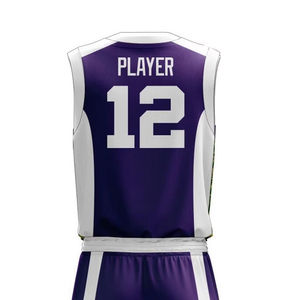 Tenue de basket-ball respirante fabriquée au Pakistan, maillot d'équipe et short de sublimation avec logo et couleurs personnalisés, tissu 100% polyester - Product Image 5