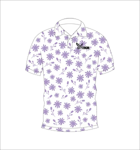 Polo Personalizado con Estampado Floral, Manga Corta, Informal, para Golf, Tenis, Ropa de Equipo de Verano - Product Image 3