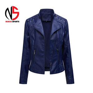 Chaqueta de Cuero al por Mayor OEM para Mujer, de Alta Calidad, Secado Rápido, Transpirable, Cómoda, Elegante, Chaquetas de Cuero Genuino para Mujer 2026 - Product Image 2