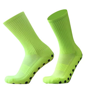 Chaussettes de yoga thermiques antidérapantes pour hommes, femmes, unisexes, longueur mi-mollet, antidérapantes, couleur unie, camel, vêtements de sport d'hiver - Product Image 5
