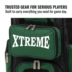 Sac à dos de baseball pour jeunes en gros, avec panneau en maille ventilée, personnalisation de la marque, sangle réglable, multi-compartiments, polyester/nylon - Product Image 5