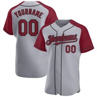 Jersey Baseball Custom Print Terlaris V-Neck Lengan Pendek Unisex Dewasa Regular Fit Kancing Depan Bahan Bernapas untuk Musim Panas