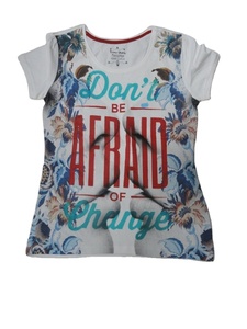 Camiseta de Manga Corta para Mujer, Informal, Deportiva, 100% Algodón, Cuello Redondo, Corte Regular, 180 Gramos, Tejido de Punto, Estampado Digital - Product Image 2