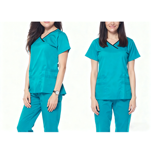 ชุดสครับสำหรับโรงพยาบาลแบบมืออาชีพ ยูนิเซ็กซ์ น้ำหนักเบา เป็นมิตรกับสิ่งแวดล้อม ผลิตจากผ้าคอร์ดูรอยผสมฝ้าย ยืดหยุ่นได้ คุณภาพสูง สีตามสั่ง - Product Image 1