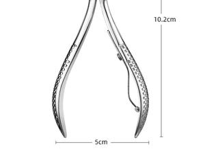 Professional Stainless Steel <b>Nail</b> <b>Clipper</b> 10.0mm Flat Jaw Curved Blade Portable <b>for</b> Finger <b>Nails</b> Adult Use Simple Style - Product Image 5