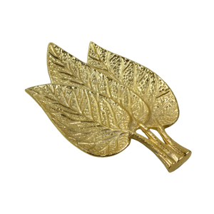 Plateaux de service écologiques en forme de feuille MKI, motif fruits, finition dorée colorée, sans danger pour les aliments, compatibles lave-vaisselle, décoration intérieure - Product Image 4