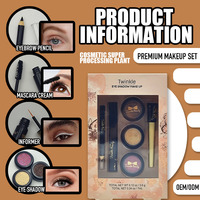 Set Kosmetik Lengkap Label Pribadi, Set Rias Wajah Wanita Custom dengan Kotak Hadiah untuk Penggemar Rias Wajah Wanita
