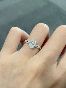 เพชร CVD รูปไข่ 1.90 กะรัต ทอง 14K ดีไซน์เกลียว สำหรับงานหมั้น ได้รับการรับรองจาก IGI เหมาะสำหรับงานปาร์ตี้ งานแต่งงาน เครื่องประดับเจ้าสาวสุดหรู เป็นของขวัญ - Product Image 5