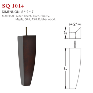 Patas de Muebles de Madera Cónicas Altas de Calidad de Exportación con Perno, Pies de Sofá de Madera Maciza de Repuesto para Sofá, Cama, Aparador - Product Image 1
