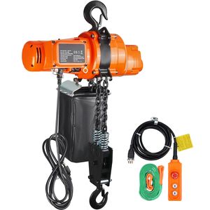 Single-Phase 120V Electric Chain <b>Hoist</b> 10 ft Lifting Height 2200 Lbs Load Capacity 6.9 Ft/min Speed for Overhead Crane for Farm - Product Image 6