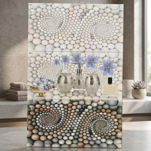 Carreaux muraux en porcelaine émaillée 300x600mm, 12x24, dernier design pour cuisine et salle de bain, fabrication chinoise, prix en Inde, carreaux muraux en PVC - Product Image 1