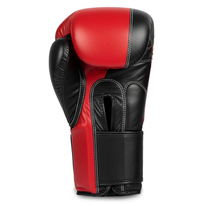 Gants de boxe multi-panneaux en cuir avec fermeture auto-agrippante, surpiqûres contrastées, gants d'entraînement et de sparring haut de gamme, équipement de gym - Product Image 4