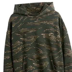Sweat à capuche camouflage en molleton bouclette 100 % coton, épais, pour homme, idéal pour la chasse et le streetwear, vente en gros - Product Image 6