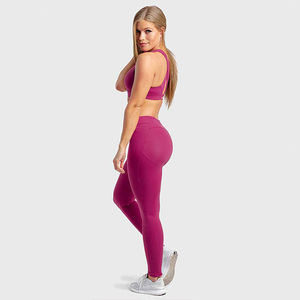 High Waist Yoga Leggings and Sports Bra <b>Set</b> Seamless Workout <b>Gym</b> Clothing Fitness Apparel for Women OEM ODM Wholesale - Product Image 6