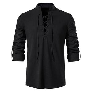 Nueva Llegada, Camisa de Moda para Hombre, Primavera-Otoño, a Rayas, Entallada, con Botones, Manga Larga, para Oficina, Negocios, Blusa de Algodón, Servicio OEM - Product Image 3