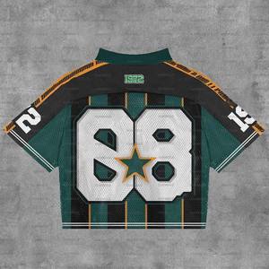 เสื้อฟุตบอลแบบสวมใส่สบายทรงหลวมสำหรับผู้ชาย พิมพ์ลายแบบซับลิเมชั่นคุณภาพสูงจาก XDL Wholesale เหมาะสำหรับทีมรักบี้และสตรีทแวร์ - Product Image 1