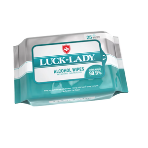 Luck Lady Pocket Size 10 Pcs Alcohol Wet <b>Wipes</b> High Rayon Viscose Non-Woven Fabric Antiseptic <b>Hand</b> Sanitizing <b>Wipes</b> - Product Image 3