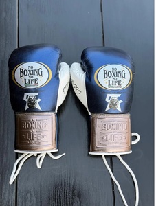 Customized Canelo No Boxing No Life Real Cowhide Leather MMA Training Boxing <b>Gloves</b> Lace-Up Wrist Support Lightweight Breathable - Product Image 1