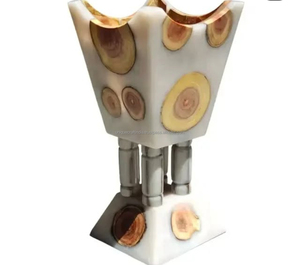 Wholesale Wood <b>Resin</b> Bakhoor Burner for Wedding Gift Incense Burner Bakhoor From India - Product Image 2