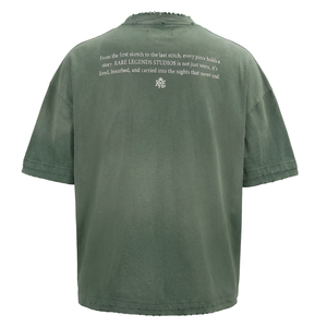 Custom Oversized Short Sleeve T-Shirt <b>Men</b> Cotton O-Neck Jersey Fit Letter Print Casual Style - Product Image 5